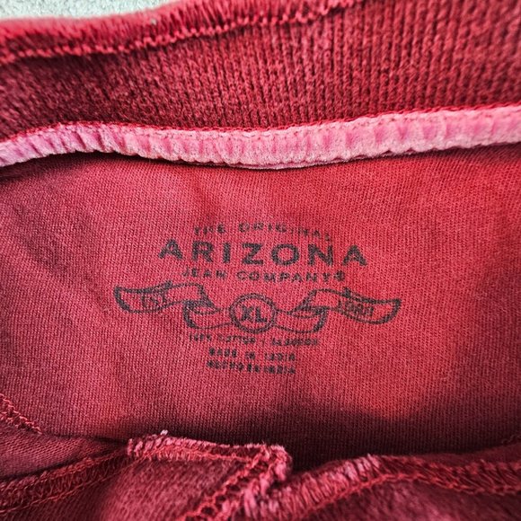 Arizona Henley Shirt Boys XL Burgundy Chinese Dragon Casual‎ Comfort Pullover - Picture 7 of 9